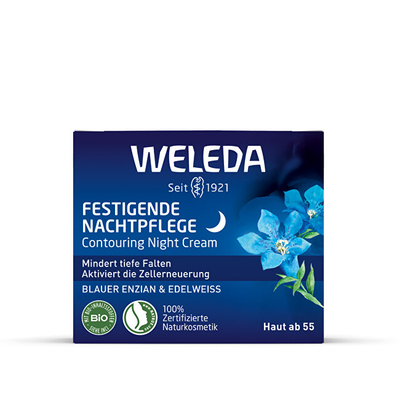 Krem nate për fytyrë Weleda Contouring Night Cream Blue Gentian and Edelweiss, 40 ml