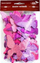 Set dekorativ me flutura Glitter Butterflies DM-M03B, 52 copë, 62-92mm, shumëngjyrëshe