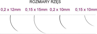 Qerpikë sintetikë Syis Lashes J, 0.20 x 10 mm, 0.25 g, të zinj