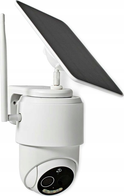 Kamerë sigurie SmartLife HD CCTV PTZ, WiFi, me panel dielli, e bardhë