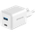 Karikues muri Proove Pocket, 45W, me USB dhe Type-C, i bardhë