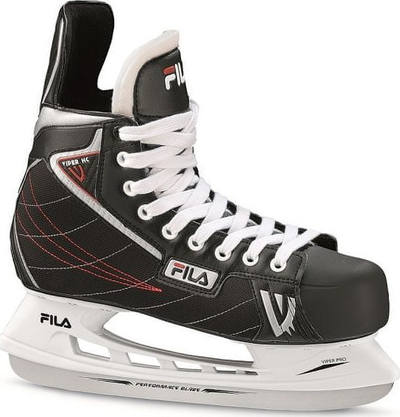 Patina hokej FILA Viper HC për burra, nr. 43, zi me të kuqe