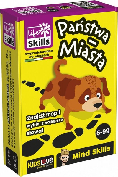 Lojë tavoline Lisciani Mind Skills States Cities, me fjalë, 6+ vjeç, e verdhë