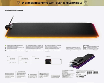MausPad SteelSeries QcK Prism Cloth M