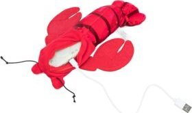 Lodër për mace Trixie Wriggle Shrimp, 23 cm, me catnip, e kuqe