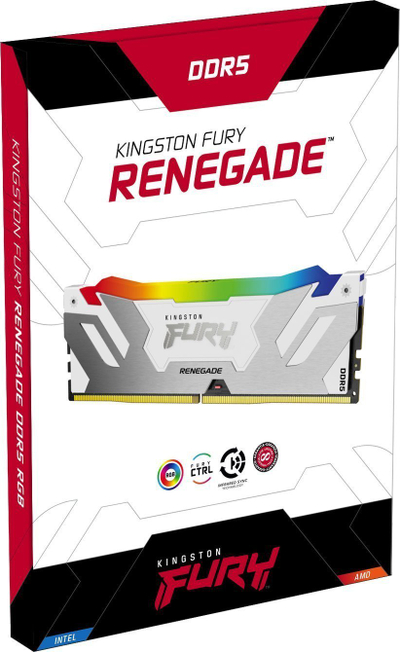 RAM Kingston FURY Renegade RGB 48GB, DDR5 8400MHz, CL40, e bardhë