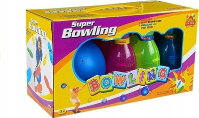 Set bowling për kalamoj Glitter, 6 birila, 1 top, shumëngjyrësh