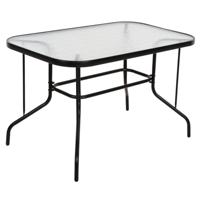Tavolinë e jashtme Adam 120×70×70 Hcm (HM5679.03), zezë