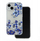 Mbrojtëse telefoni IMD Samsung Galaxy A14, fleksibël, print lulesh blu, transparente