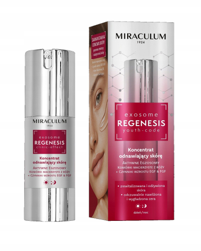 Serum fytyre Miraculum Exosome Regenesis Youth-Code, rigjenerues për ditë