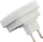 Ноќна ламба Гонга LED, со сензор за светлина, 110-240V, бела