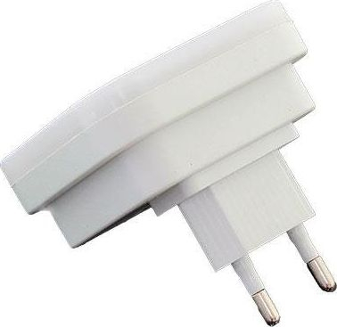 Ноќна ламба Гонга LED, со сензор за светлина, 110-240V, бела