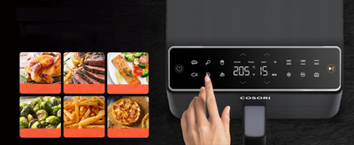 Fritezë me ajër Cosori Dual Blaze, 6.4L, smart, e zezë