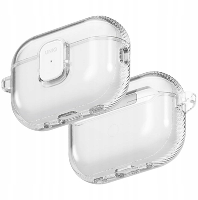 Kuti mbrojtëse UNIQ Glase Pro për AirPods Pro 3, TPU transparent, me shkëlqim, e tejdukshme