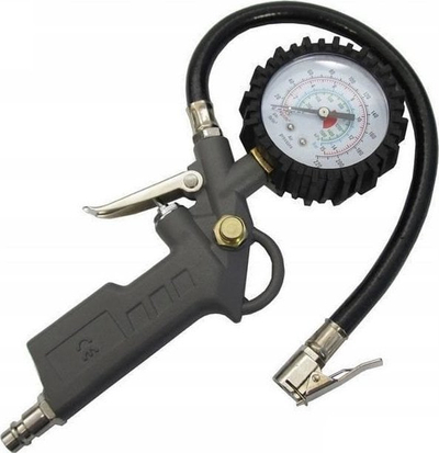 Пумпа за воздух за гуми Stanley 170533XSTN, со аналоген манометар, 10 bar, црна