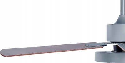 Ventilator tavani me dritë HOBBLE, me telekomandë, 4 fletë, gri e çelët