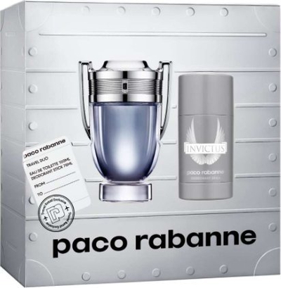 Set dhurate Paco Rabanne Invictus, EDT per burra 100 ml, deostick 75 ml