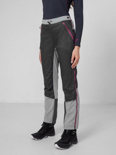 Pantalona skish 4F SPDTR063 Primaloft, për goca, gri