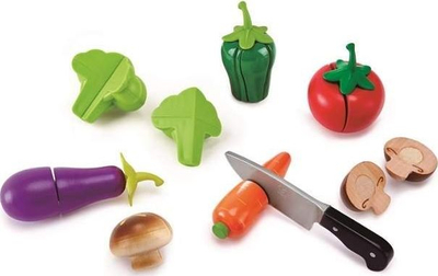 Lodër për me prij perime Hape Garden Vegetables, 8 copë, dru, shumëngjyrëshe
