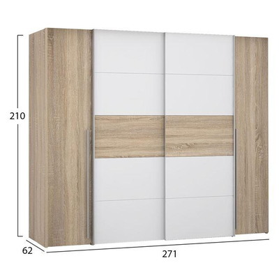 Dollap  Lois HM2369.02 271×62×210 cm, bardhë