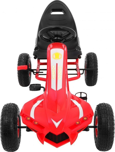 Gokart Ramiz Champion A18.CR, për fëmijë, me pedale, i kuq