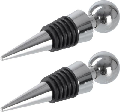 Set tapa vere Koopman, 2 copë, çelik inox dhe silikon, gri