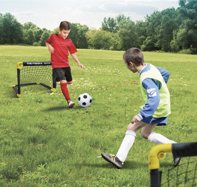 Set porta mini futbolli Enero, 2 porta palosme, me top edhe pompë