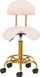 Karrige profesionale Master Chair 6001 G, sedilje e rehatshme ergonomike, me rregullim lartësie, rozë me ar