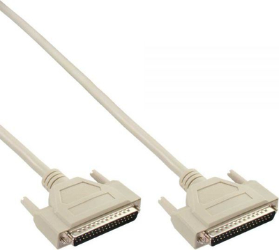 Kabllo seriale InLine DC-37, DB37 mashkull-mashkull, 2m, gri