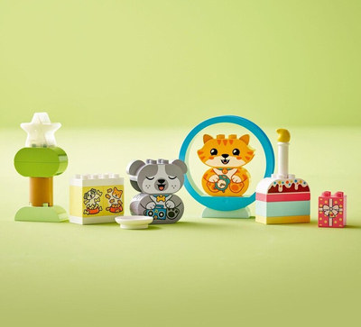 Set lodër LEGO® DUPLO® 10977 My first puppy and kitten making sounds, 22 pjesë