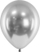 Balona dekoruese PartyDeco Metallic, 30cm, 50 copë, argjendi metalik