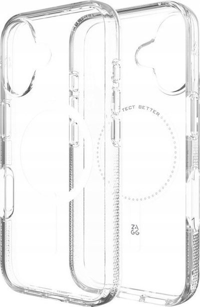 Kapak Zagg Crystal Palace Snap MagSafe për iPhone 16, transparent