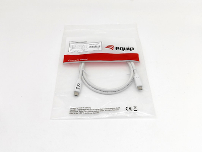 Kabllo USB Equip 128365, USB C në USB C, 0.5 m, USB 3.2 Gen 1, i bardhë