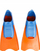 Rripa noti Beco Rubber Short Fins, nr. 38/39, gome, portokalli blu