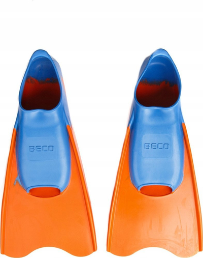 Rripa noti Beco Rubber Short Fins, nr. 38/39, gome, portokalli blu