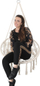 Karrige varëse Saska Garden Openwork Hammock Swing, 80x60 cm, deri 120 kg, e bardhë