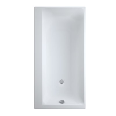 Vaskë drejtkëndore Cersanit Smart, 160x80 cm, version i majtë, e bardhë