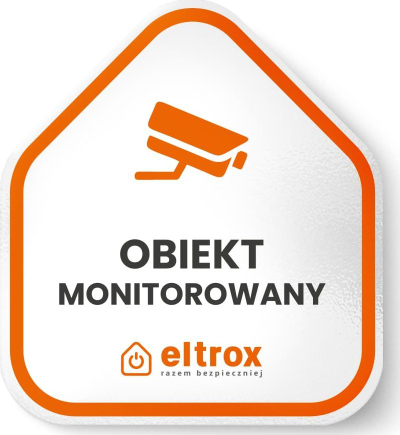 Shenjë PVC Eltrox Monitored Object, për objekt të monitoruar, OEM