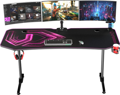 Tavolinë Ultradesk Frag, 160 cm x 75 cm, rozë