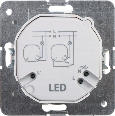 Dimmer dritash Elektro-Plast SANTRA 4107-10 EPN, 250W, i bardhë