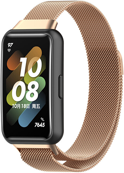 Rrip dore 4wrist, për Huawei Watch Band 7, i artë rozë