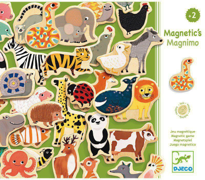 Puzzle magnetike druri Djeco Magnimo, 42 pjesë, për fëmijë 2+
