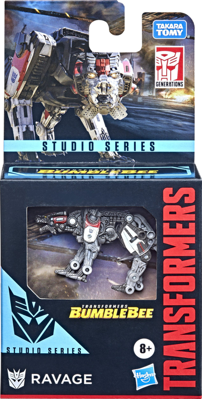 Figurë Transformers Bumblebee Ravage, Generation Studio Core, 8.5cm, gri me të kuqe