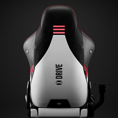 Kokpit garash Diablo Chairs X-Drive, ulëse gaming ergonomike, konstrukt metalik për timon dhe pedale, bardh e zezë