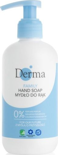 Sapun i lëngshëm për duar Derma Family Hand Soap, 250ml, pa aromë, i bardhë