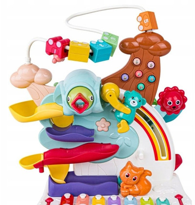 Lodër edukative BOUNN Sensory Ball Track, pistë interaktive me topa, 3+