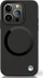 Kllëf telefoni BMW BMHMP14XSILBK2 për iPhone 14 Pro Max, silikon Liquid me MagSafe, i zi