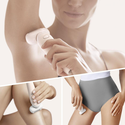 Braun Silk-épil 9 Flex SES 9002 Wet & Dry Епилатор, White/Gold