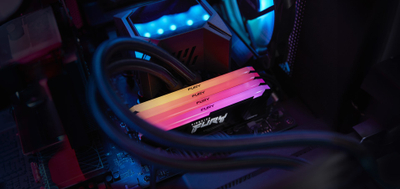 Memorie RAM Kingston Fury Beast RGB, 16GB, DDR4, 3600MT/s, DIMM, e zezë