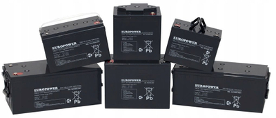 Bateri UPS Europower EP4.5-6, 6V, 4.5Ah, e zezë